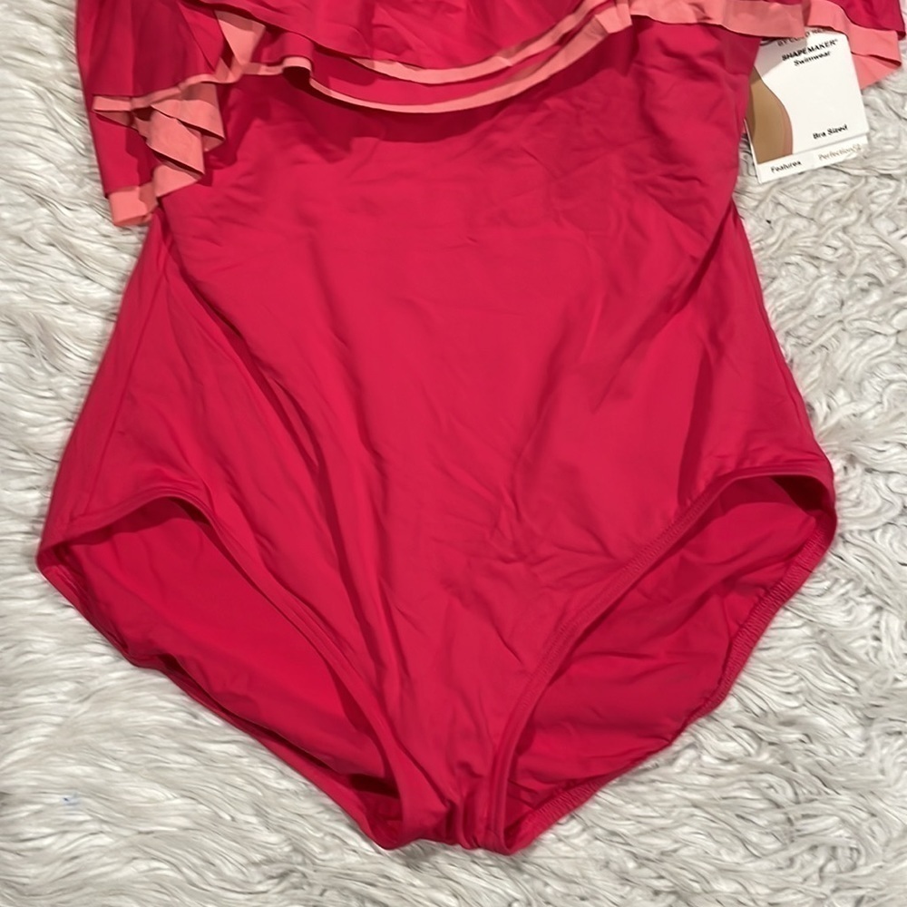 NWT Coco Reef HIBISCUS Contours Ruffled One-Piece Swimsuit - Picture 11 of 13